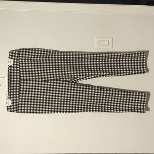 Cleo Women's Black and White Checkered Leggings